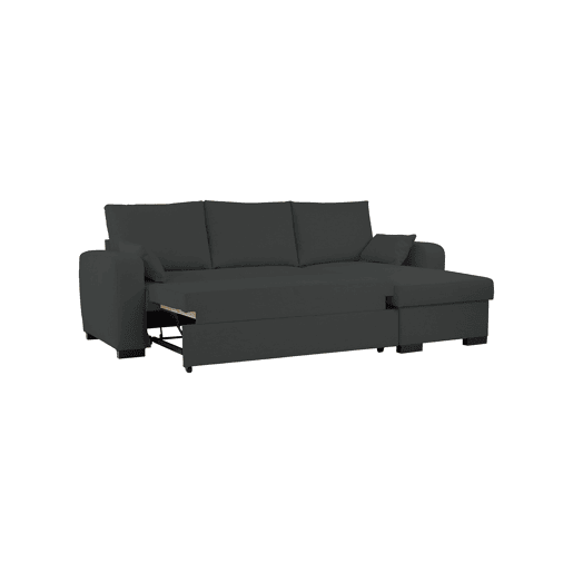Chaise longue reversível BROADWAY II cor preto