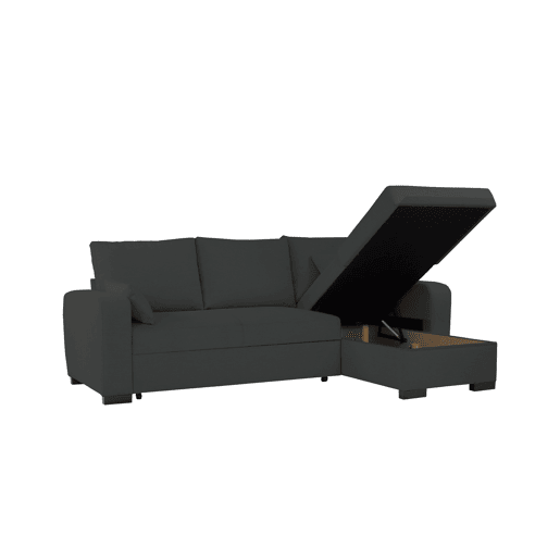 Chaise longue reversível BROADWAY II cor preto