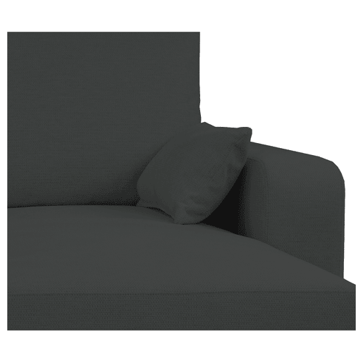 Chaise longue reversível BROADWAY II cor preto