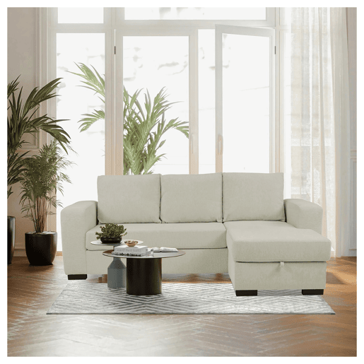 Chaise longue reversível GEORGY cor bege