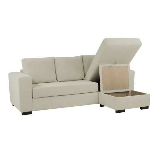 Chaise longue reversível GEORGY cor bege