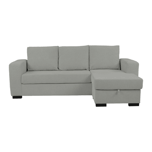 Chaise longue reversível GEORGY cor cinza claro
