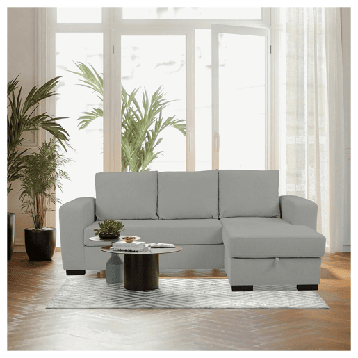 Chaise longue reversível GEORGY cor cinza claro