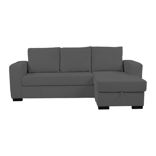 Chaise longue reversível GEORGY cor cinza escuro