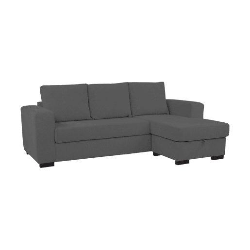 Chaise longue reversível GEORGY cor cinza escuro