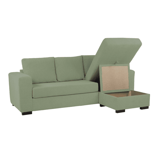 Chaise longue reversível GEORGY cor verde