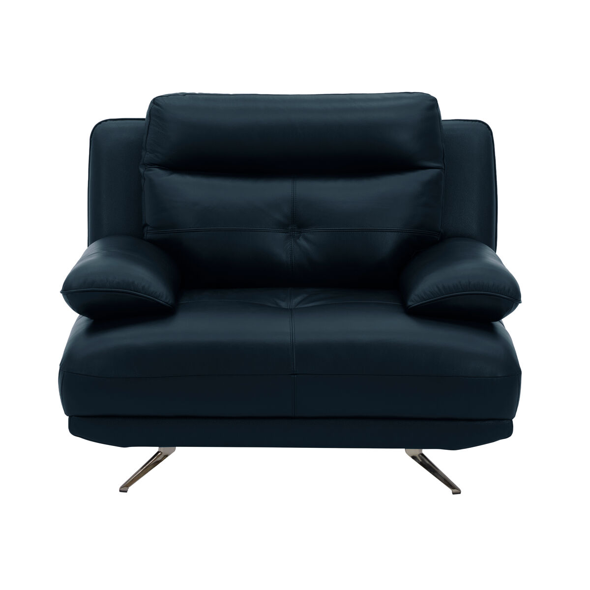 Sillón decorativo piel kailua color azul