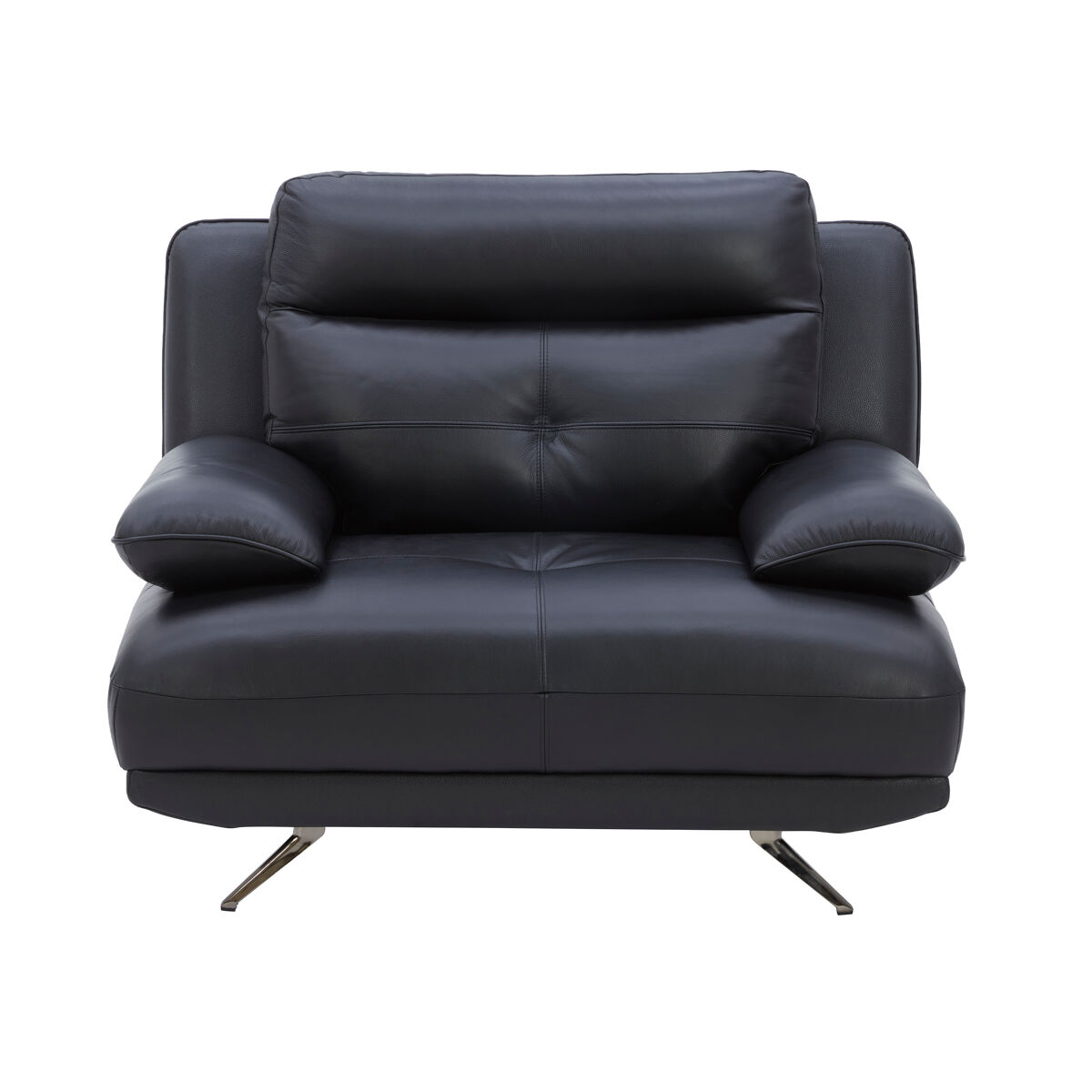 Sillón decorativo piel kailua color negro