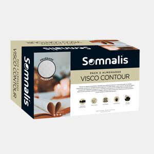 Conjunto 2 almofadas viscoelásticas VISCOCONTOUR 60cm SOMNALIS