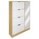 Zapatero BONE 4 trampones y 1 puerta con espejo 90x156,7x23,5cm Zapatero BONE 4 trampones y 1 puerta con espejo 90x156,7x23,5cm Blanco