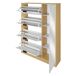 Zapatero BONE 4 trampones y 1 puerta con espejo 90x156,7x23,5cm Zapatero BONE 4 trampones y 1 puerta con espejo 90x156,7x23,5cm Blanco
