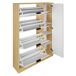 Zapatero BONE 4 trampones y 1 puerta con espejo 90x156,7x23,5cm Zapatero BONE 4 trampones y 1 puerta con espejo 90x156,7x23,5cm Blanco
