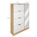 Zapatero BONE 4 trampones y 1 puerta con espejo 90x156,7x23,5cm Zapatero BONE 4 trampones y 1 puerta con espejo 90x156,7x23,5cm Blanco