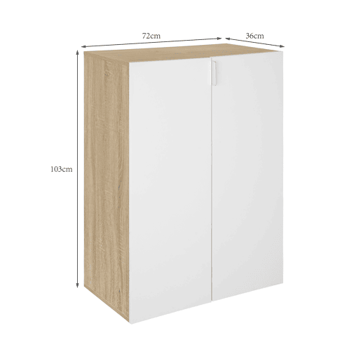Sapateira TAVY 2 portas 72x103x36cm branco