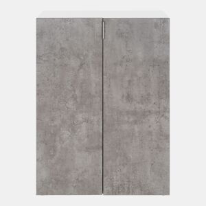 Sapateira IZBY 2 portas 72x103x36cm cinza
