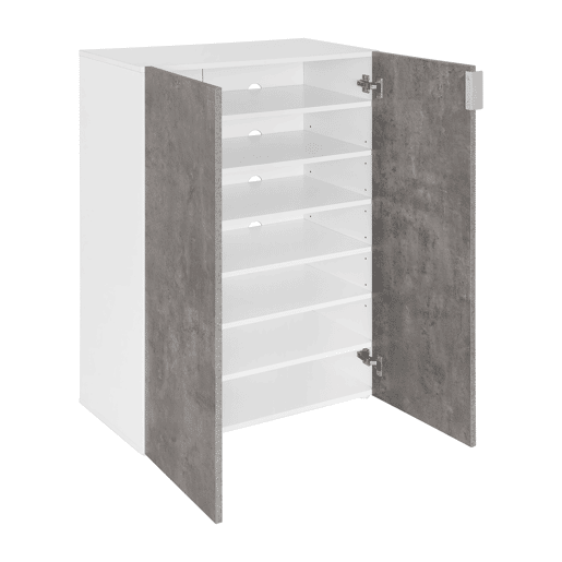 Sapateira IZBY 2 portas 72x103x36cm cinza