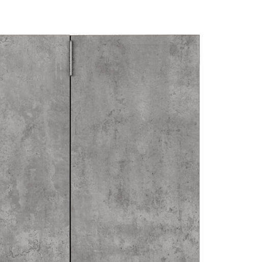 Sapateira IZBY 2 portas 72x103x36cm cinza