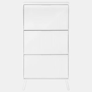 Sapateira DYSH 3 compartimentos 60x125x23,5cm branco