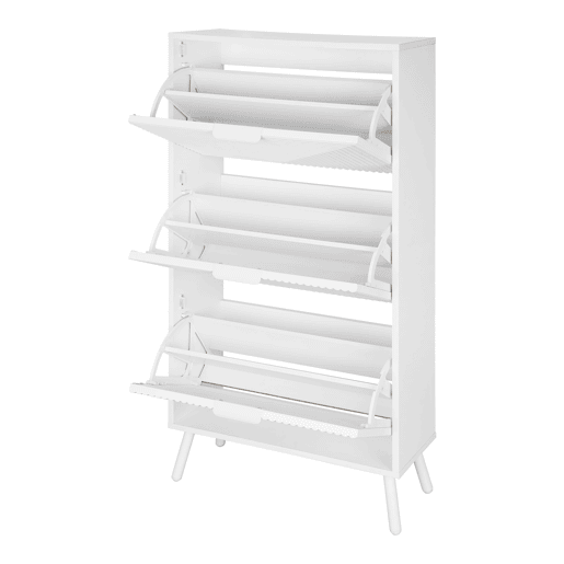 Sapateira DYSH 3 compartimentos 60x125x23,5cm branco