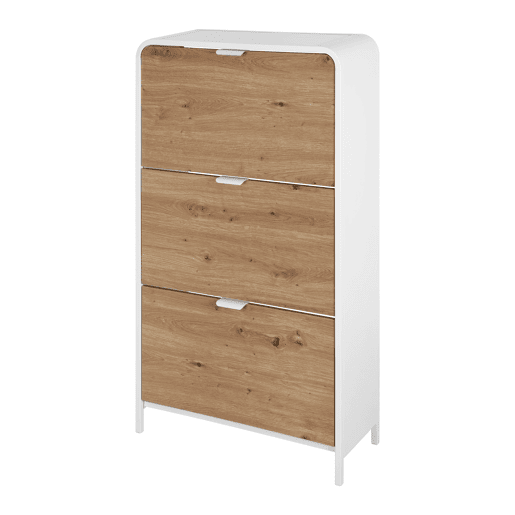 Sapateira NOAK 3 compartimentos 60x117x24cm carvalho