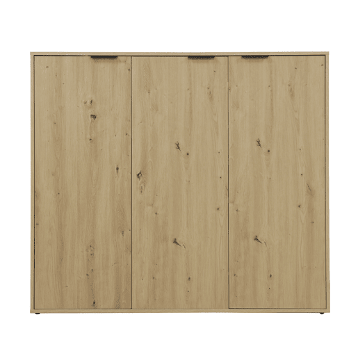Sapateira MAX 3 portas 135x120x34cm carvalho
