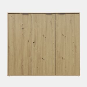 Sapateira MAX 3 portas 135x120x34cm carvalho
