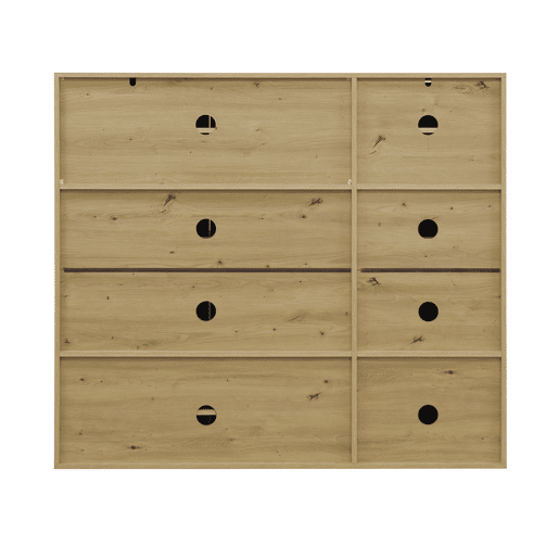 Sapateira MAX 3 portas 135x120x34cm carvalho
