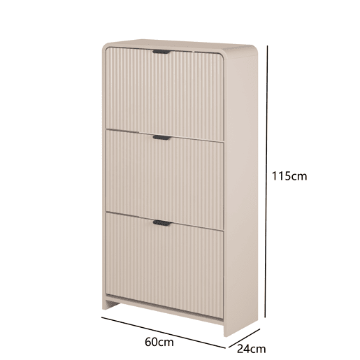 Sapateira DELIA 60x115x24cm cor bege