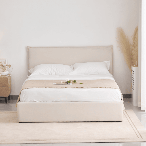 Cama batente NEO 140x190cm cor bege