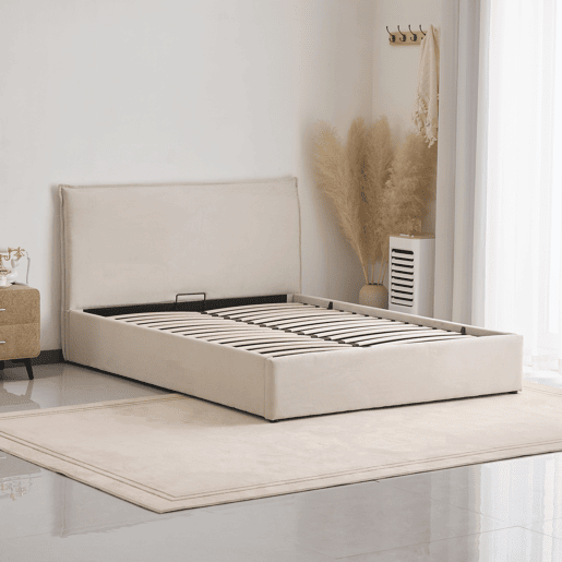 Cama batente NEO 140x190cm cor bege