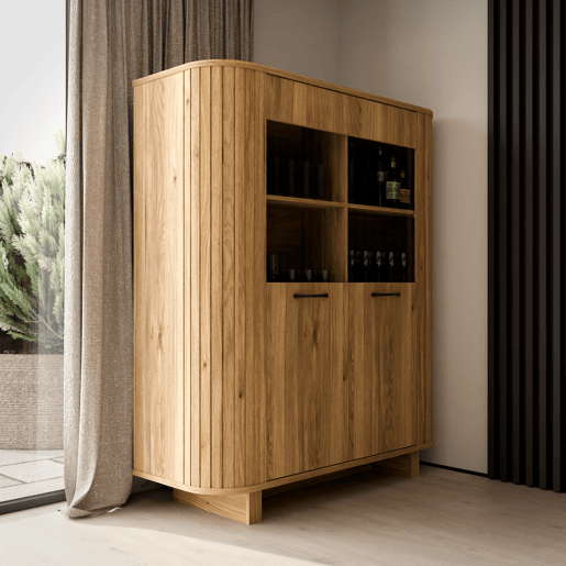 Vitrine com 2 portas de cristral HARMONIA