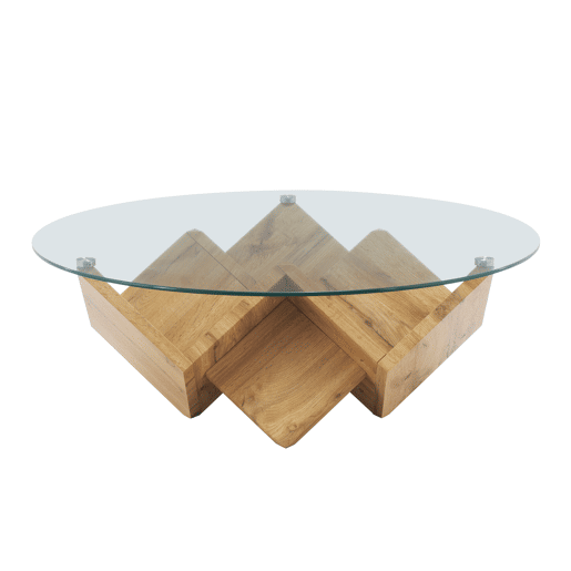 Mesa de centro CIRKO com tampo de vidro Mesa de centro CIRKO com tampo de vidro