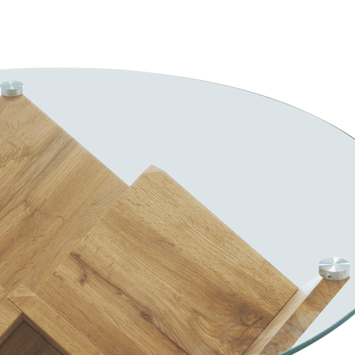 Mesa de centro CIRKO com tampo de vidro Mesa de centro CIRKO com tampo de vidro