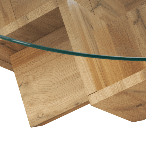 Mesa de centro CIRKO com tampo de vidro Mesa de centro CIRKO com tampo de vidro
