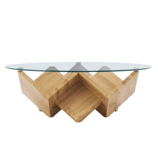 Mesa de centro CIRKO com tampo de vidro Mesa de centro CIRKO com tampo de vidro