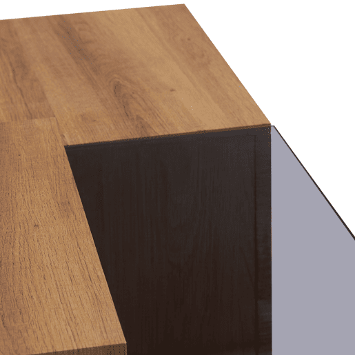 Mesa de centro OAKLY cor carvalho