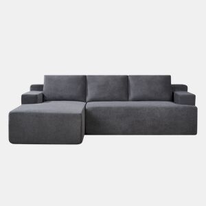 Chaise longue esquerda COMPRESS cor cinza