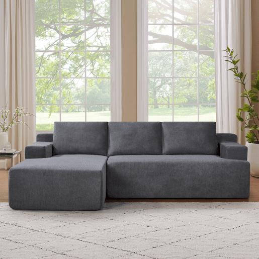Chaise longue esquerda COMPRESS cor cinza Chaise longue esquerda COMPRESS cor cinza