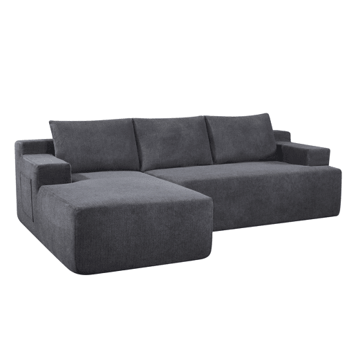 Chaise longue direita COMPRESS cor cinza Chaise longue direita COMPRESS cor cinza