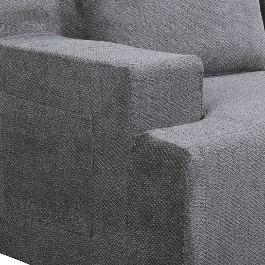 Chaise longue direita COMPRESS cor cinza Chaise longue direita COMPRESS cor cinza