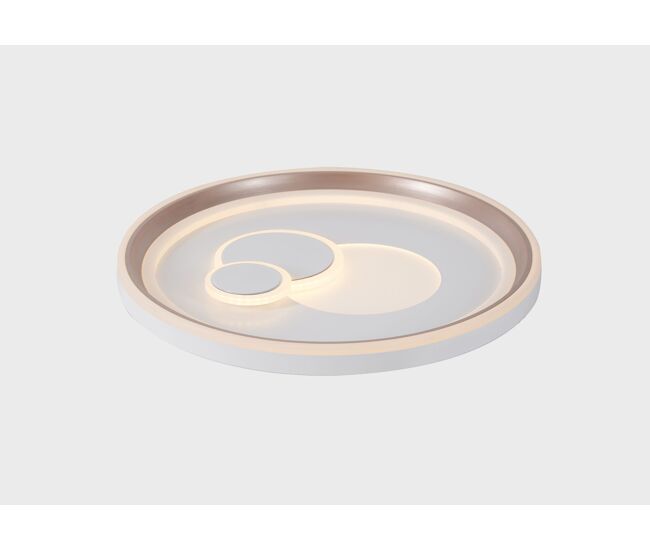 Plafón moon led 36w diámetro 49,5cm blanco - conforama