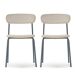Pack de 2 sillas de cocina PAVIA Pack de 2 sillas de cocina PAVIA Beige