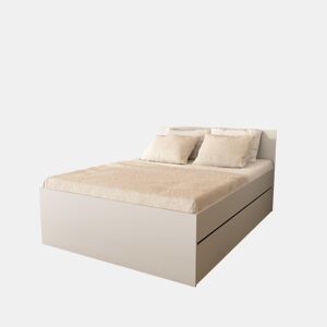 Cama BETA 140x190cm com 3 gavetas branco