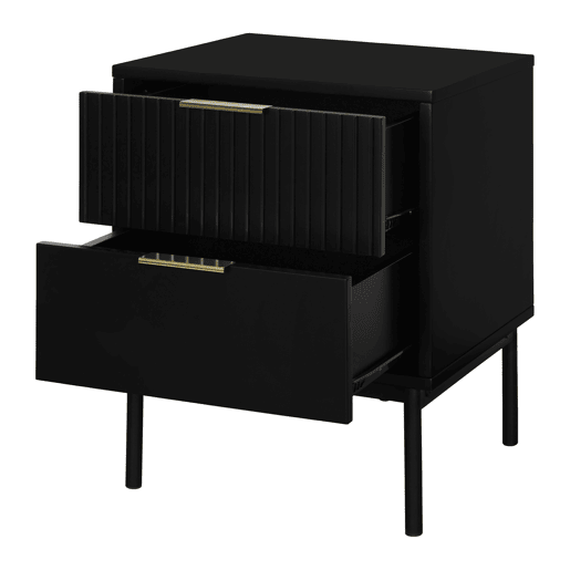 Mesa de cabeceira KORO cor preto Mesa de cabeceira KORO cor preto