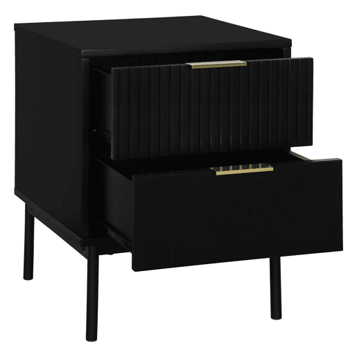 Mesa de cabeceira KORO cor preto Mesa de cabeceira KORO cor preto