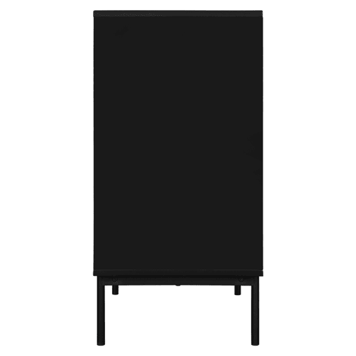Cómoda KORO com 3 gavetas cor preto