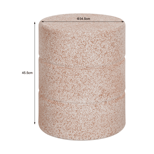 Mesa de centro TEVERE imitação de mármore travertino rosa