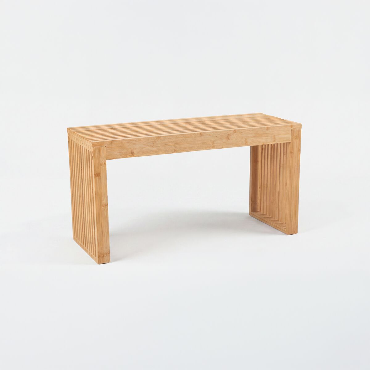Banco de bamboo natural 80x30x42cm