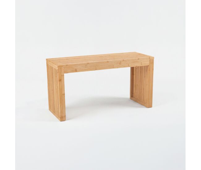 Banco de bamboo natural 80x30x42cm