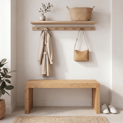 Banco para calçar BAMBOO 80x30x42cm